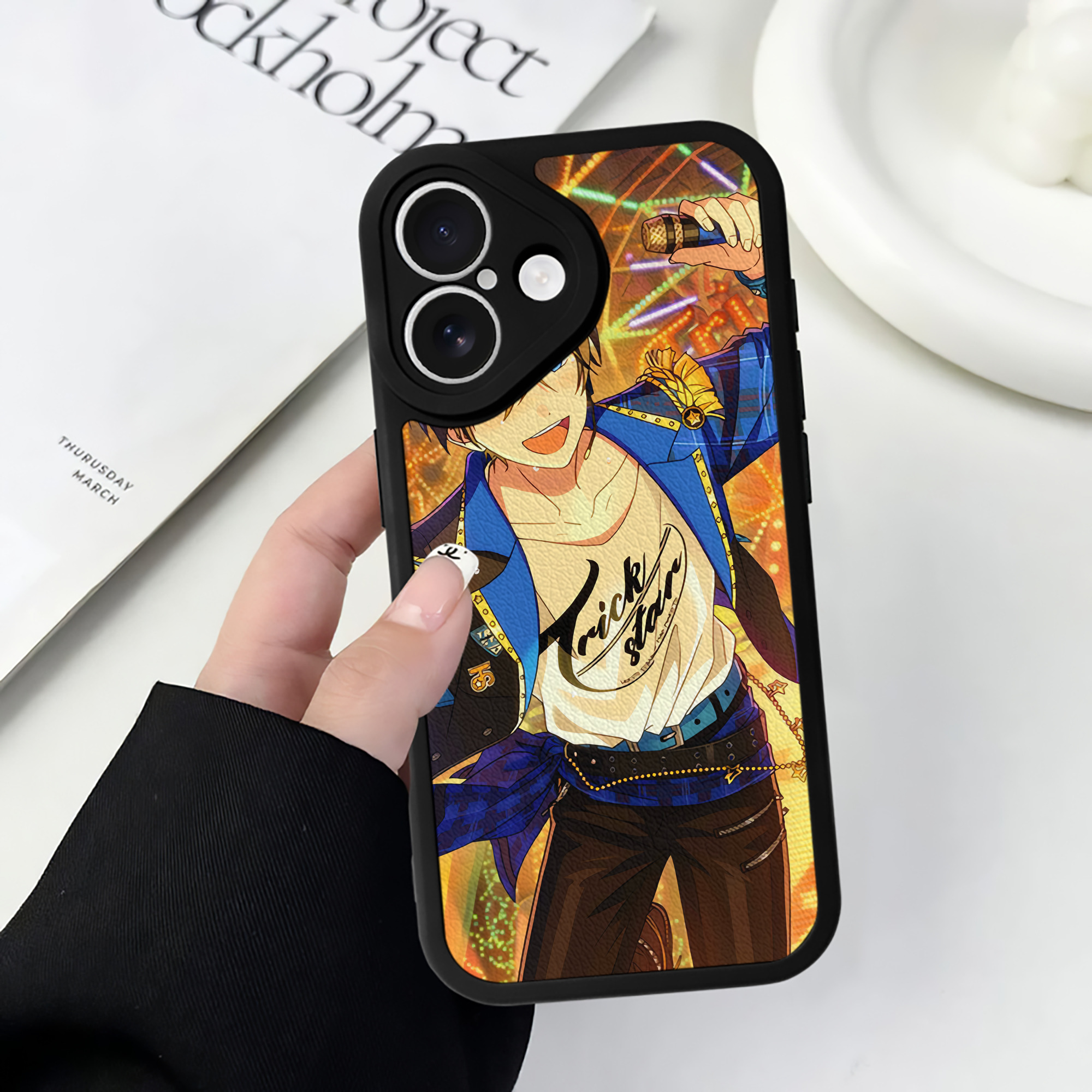 （画像用） あんさんぶるスターズ! Ensemble Stars 【iPhone 16シリーズ対応】シリコンスマホケース（レザー調） 材質：シリコン